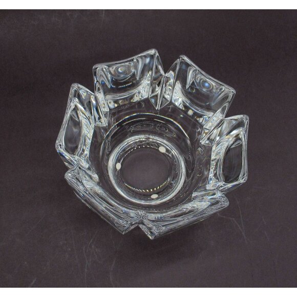 Orrefors CORONA Swedish Crystal Bowl Lars Hellsten Made In Sweden 1970s - Picture 10 of 12